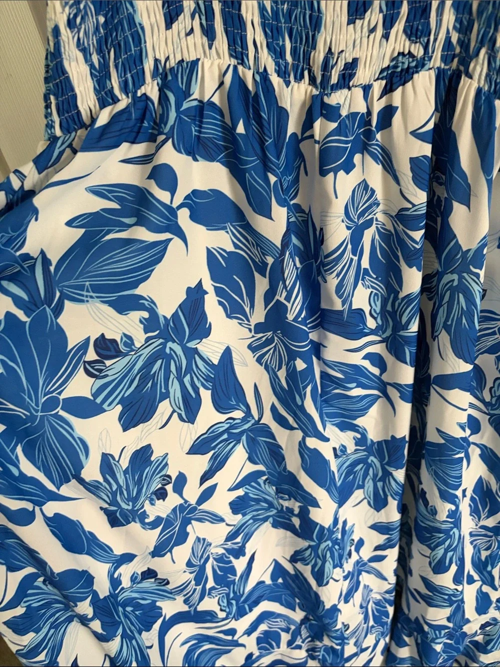 Grace Karin Blue and White Floral Midi Sundress - Picture 8 of 8